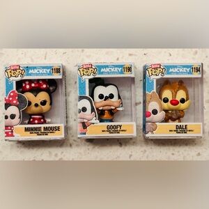 Funko Bitty Pop Mickey Collection: Goofy, Minnie and Dale